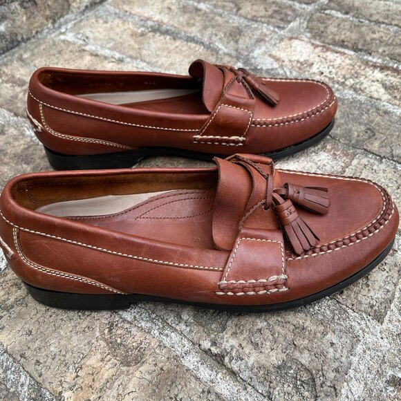 Foster Rainey Country Tassel Loafers Brown Leather Slip On Men\'s Size 8 M main image 10